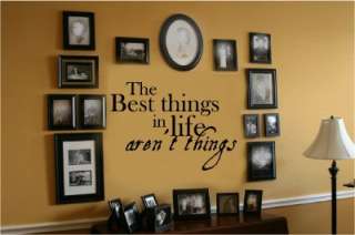 Best Things Life Arent Vinyl Wall Decal Words Letters  