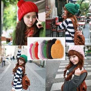 Korea Style Candy Colors Woolen Knitting Hat Knitted beanie Warm 