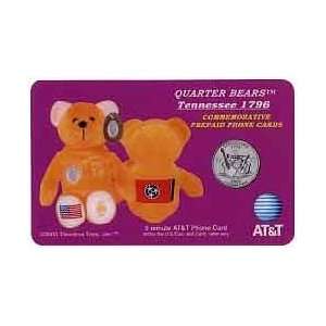    5m Tennessee (#16) Quarter Bear Pictures Bean Bag Toy, Coin, Flag