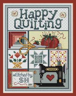 Sue Hillis Designs Happy Quilting cross stitch pattern  