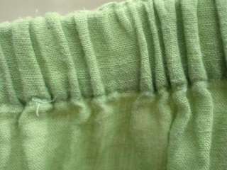 Carole Little Dress 12 Crinkle Rayon Print Blues Greens Short Sleeve 
