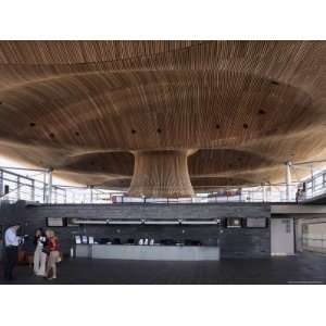 Interior of Welsh Assembly Building, Cardiff, Wales, United Kingdom 