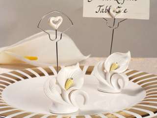 50 Elegant Calla Lily Place Card Holder Wedding Favors  