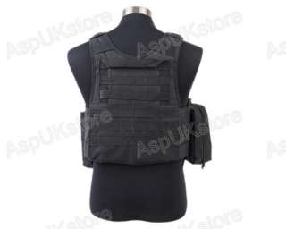 Airsoft Tactical USMC MOLLE Assault Vest Black AG  