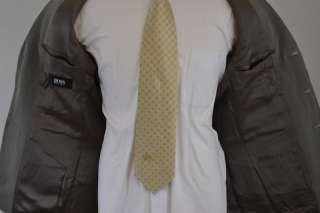 HUGO BOSS Mens 100% Wool Twill Gray Blazer Sport Coat 38S  