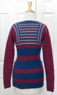 Cute MARC JACOBS Stripe Wool Cardigan Sweater Sz S  