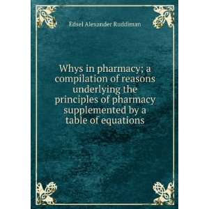  Whys in pharmacy; a compilation of reasons underlying the 