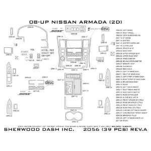  NISSAN ARMADA Year(s) 2008 up Wood Dash Trim Kit 39pcs 