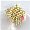 Neodymium 5mm 216 Nickel Neo Cube DIY Shape Chain Magnetic GOLD Balls 