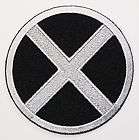THE X MEN   Movie Style Silver/Black Quality Iron On Embroidered Patch 