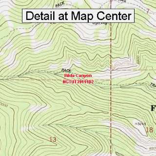   Map   Rilda Canyon, Utah (Folded/Waterproof)