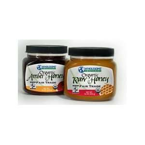  Wholesome Sweeteners Kosher Fair Trade Organic Amber Honey 