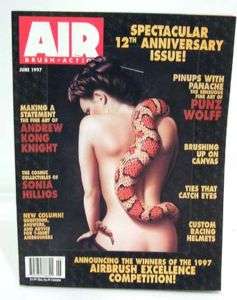 June 1997 AIR BRUSH ACTION Magazine PUNZ WOLFF  