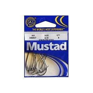  Mustad Hooks OShaug Forged Ring Stainless Steel Size 3/0 