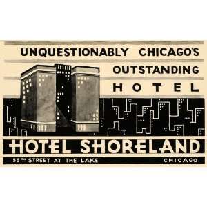 com 1935 Ad Hotel Shoreland Luxury Lodging Travel Chicago Lake Resort 