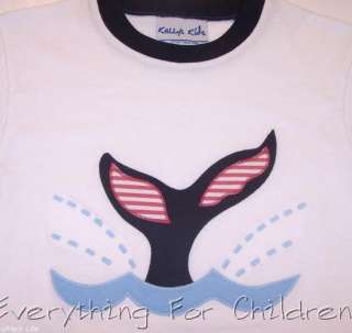 Boys KELLYS KIDS shirt 7 8 NWT boutique whale t July 4  
