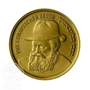  State of Israel Coins Lubavitcher Rebbe   Gold Medal