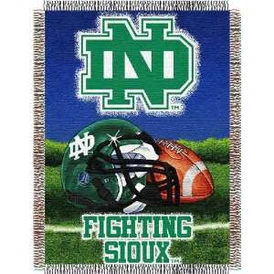 North Dakota Fighting Sioux NCAA Woven Tapestry Throw (Home Field 