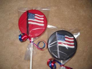   Patriotic Star Uncle Sams Hat 4th of July Lollipops Lollipop  