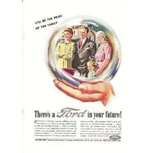  1945 Ad Ford in Your Future Pride of Family Original 