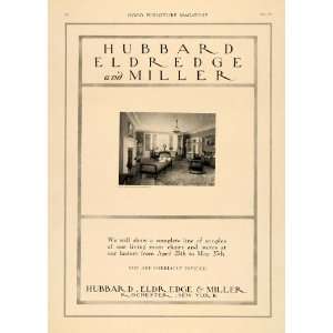   Ad Hubbard Eldredge Miller Display Living Room Set   Original Print Ad