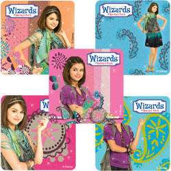 10  WIZARDS OF WAVERLY PLACE Glitter Stickers Party Treat Bags Favors 