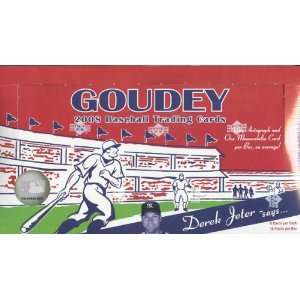  2008 Upper Deck Goudey Baseball Hobby Box Sports 