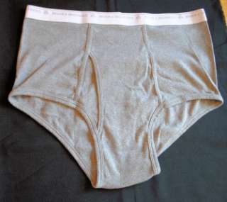   BROTHERS Athletic Gray Combed Cotton Mens Briefs Underwear Sz XL