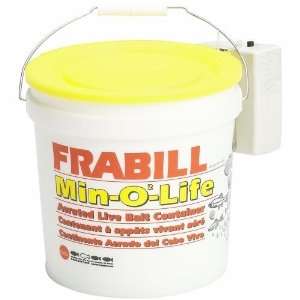   Sports Frabill Min O2 Life 8 qt. Aerated Bucket
