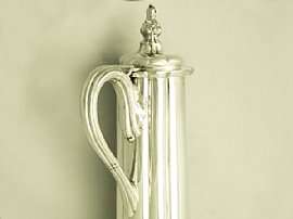 Sterling Silver Flagon   Antique Victorian  