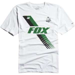  FOX CASUALS REPLAY SHORT SLEEVE T SHIRT WHITE MD 