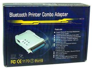 USB + Parallel Combo BlueTooth Wireless Printer Adapter  