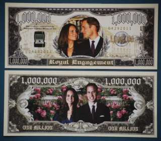 Prince William & Kate Engaged Dollar Bill Money +HOLDER  