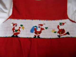 Boutique Rare Editions Smocked Christmas Dress Size 4T Girls Clothing 
