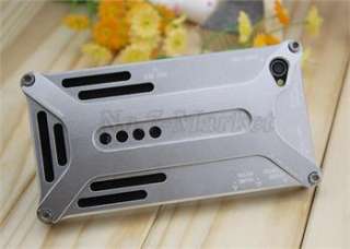 New Silver Aluminum Transformers Metal Bumper Case Cover for iPhone 4 