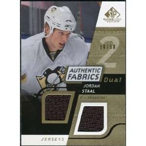   Authentic Fabrics Gold #AFJS Jordan Staal /50 Sports Collectibles