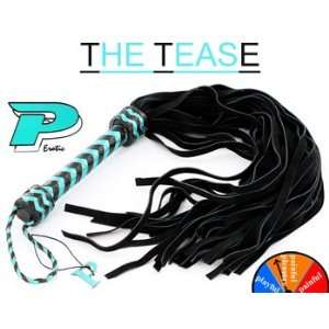  THE TEASE Harness Leather Suede Flogger   Whip   BDSM Toys 