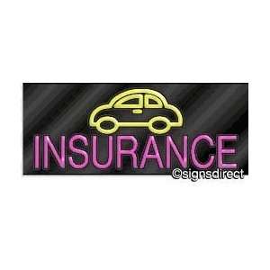  Insurance Neon Sign w/Graphic