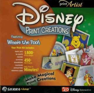 Disney Print Creations Winnie the Pooh PC CD creative  