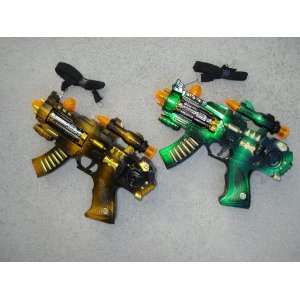  Two Space Commando Machine Guns with Lights and Sounds 
