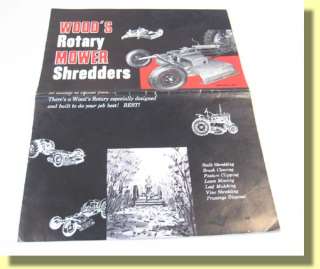 Woods ROTARY Mower SHREDDERS Adv Brochure  