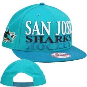   9Fifity 950 NHL Tonal Sport Snapback Hat Cap Flat Bill San Jose Sharks