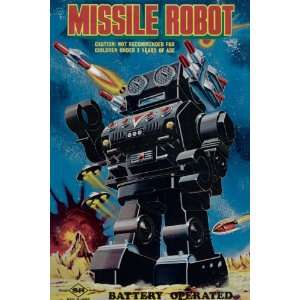 Missile Robot 44X66 Canvas 