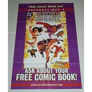 JLA Justice League Adventures DC Comic Book Shop Retailer Promo Poster 
