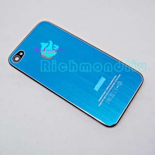 New Blue Replacement Back Cover Housing for iPhone 4S 4GS  
