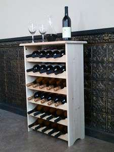 Solid Wood Wine Rack Tasting Table **  