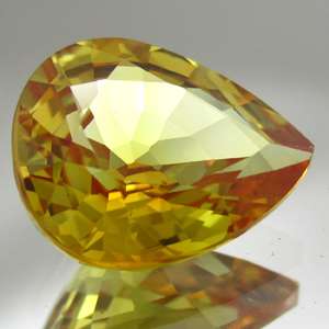 90 CT. YELLOW SAPPHIRE PEAR SHAPE AFRICA NR  