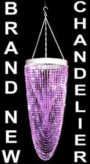 New Purple Beaded Chandelier Hanging Lamp,Light Fixture  