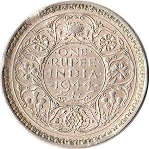   India (British) 1 Rupee Large Silver Coin KM#557.1 Edge Deffect  
