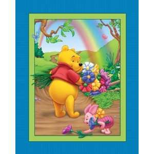  Disney No Sew Fleece Throw Kit Winnie The Pooh & Rainbow 